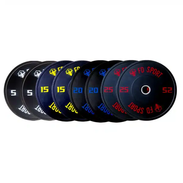 Kit 130kg Dischi Bumper foro 50mm FD Sport | Allenamento Funzionale