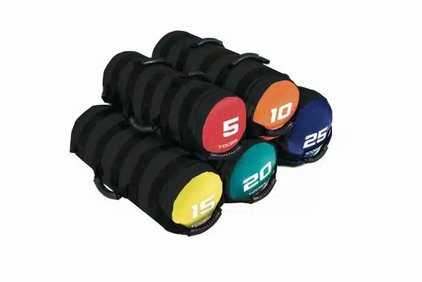 Set Power Bag Toorx impilate con pesi da 5 a 25 kg | Attrezzi Allenamento Funzionale