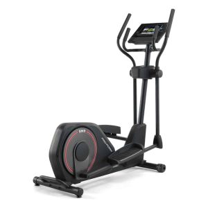 Ellittica ProForm Sport nera con dettagli rossi da diverse angolazioni