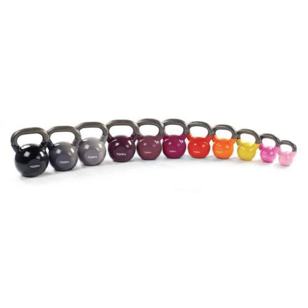 Set Kettlebell Vinile Toorx multicolore | Attrezzatura Crossfit per allenamento funzionale