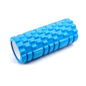 Rullo Yoga Diamond per massaggi azzurro testurizzato | Attrezzi per Pilates e Yoga a Casa per relax