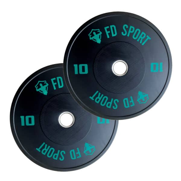 Coppia Dischi Bumper FD Sport 10Kg | Pesi Palestra per allenamenti funzionali intensi