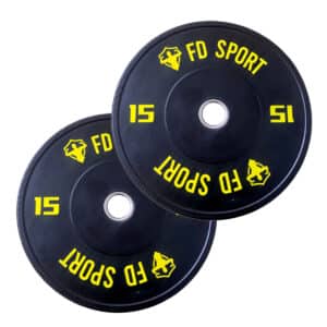 Coppia Dischi Bumper 15Kg FD Sport | Pesi palestra per allenamento funzionale
