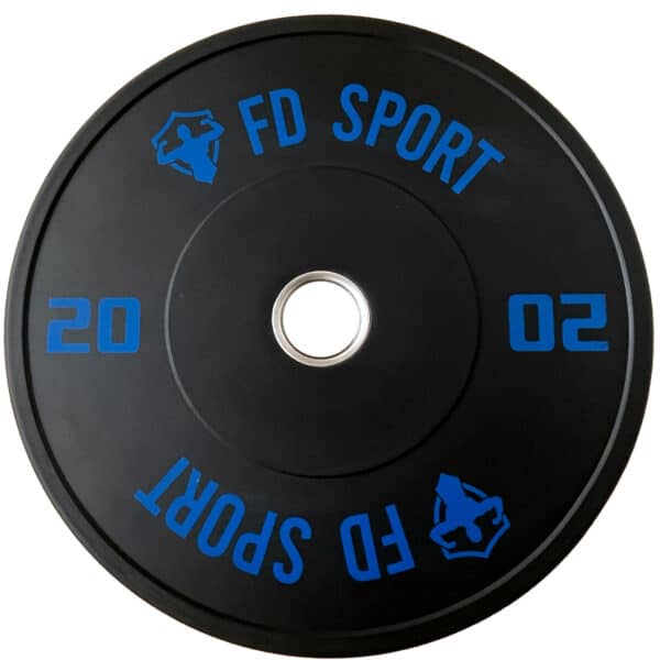 Primo Dischi Bumper 20Kg FD Sport singolo su sfondo bianco