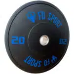 Dischi Bumper 20Kg FD Sport con foro centrale ben visibile