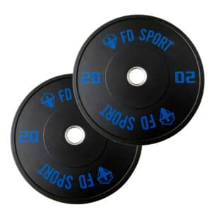 Coppia Dischi Bumper 20Kg | Pesi Palestra per allenamento funzionale e sollevamento pesi