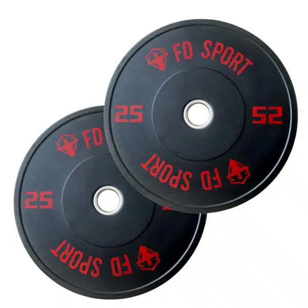 Coppia Dischi Bumper 25Kg | Pesi Palestra per allenamenti funzionali