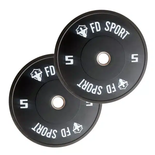 Coppia Dischi Bumper FD Sport 5 kg | Pesi Palestra per allenamenti funzionali