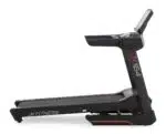 Tapis roulant elettrico JK164 JK Fitness con pedana in leggera pendenza, vista laterale