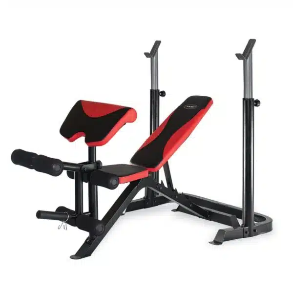 Panca Regolabile HMS LS3859 con Rack | Panca per Addominali multifunzione