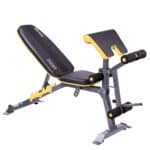 HMS LS3061 Panca Regolabile | Panca per Addominali con Leg Developer e Scott, Home Fitness