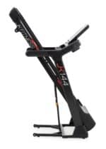 Tapis Roulant JK144 JK Fitness ripiegato, vista laterale che mostra il minimo ingombro