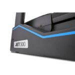 Dettaglio della scritta "JET 300" e banda blu sul Tapis Roulant Reebok