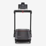 Tapis roulant Adidas T-19i frontale con display LCD e nastro nero