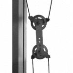 Pulegge nere robuste della Stazione Multifunzione Adidas Home Gym