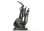 Ellittica Horizon Andes 3.1 da lato, completamente ripiegata. Salvaspazio training cardiovascolare.