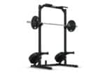 Half Rack Horizon HHR50 con bilanciere e dischi di peso neri