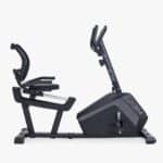 Cyclette Orizzontale JK Fitness JK314 con schienale, vista laterale