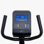 Display LCD della cyclette orizzontale, mostra le funzioni di tempo, velocità e pulsazioni.pulsazioni e pulsazioni.