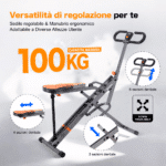 Stepper Regolabile 701MR con dettagli sulle regolazioni e capacità massima 100kg