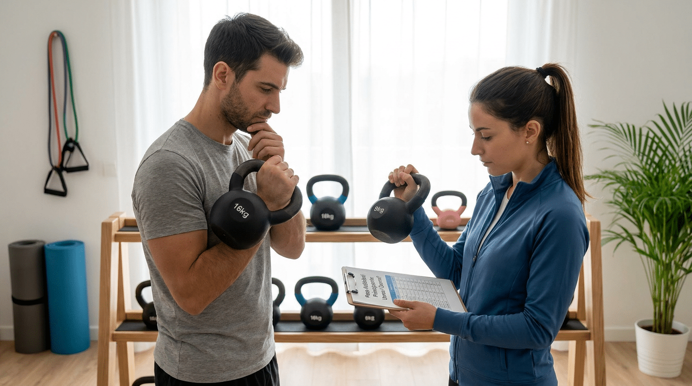Guida alla scelta del peso di una kettlebell per principianti | Consigli per uomo e donna