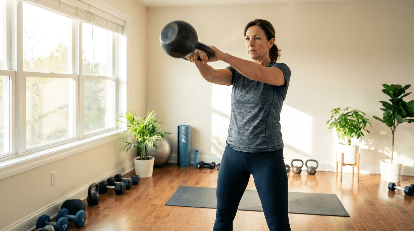 Donne che si allenano con i pesi in palestra | Allenamento forza menopausa benefici